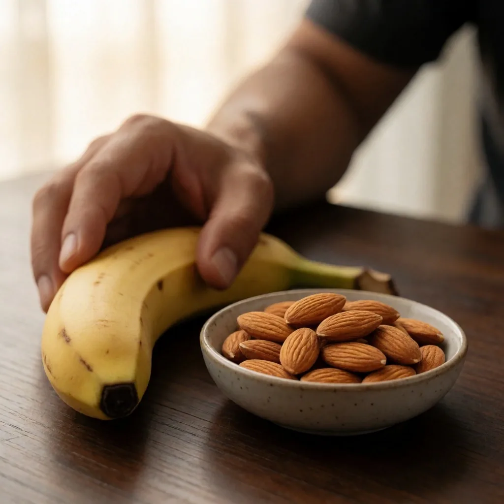 Balanced meal timed for physical training