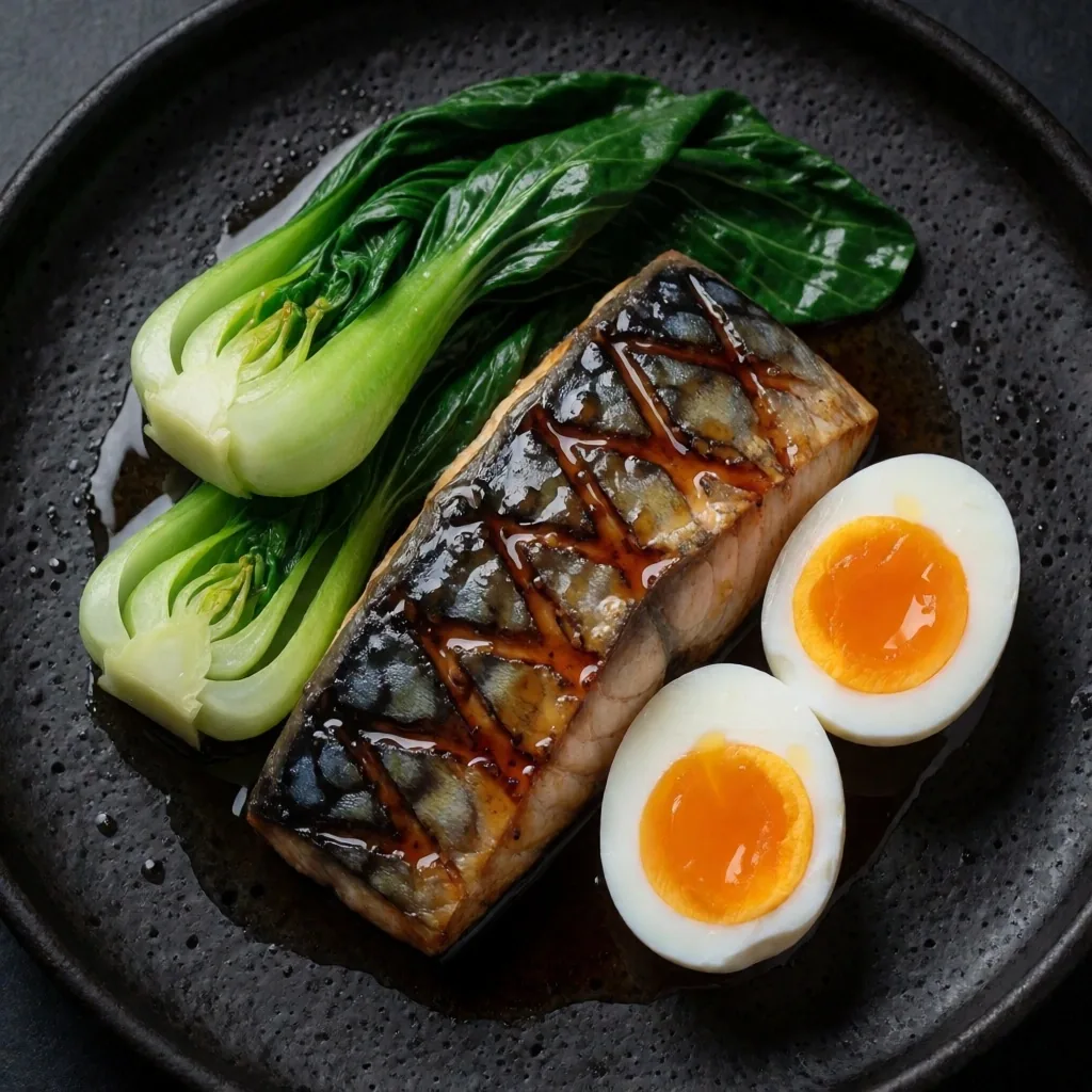 B-vitamin rich Indonesian foods on dark slate
